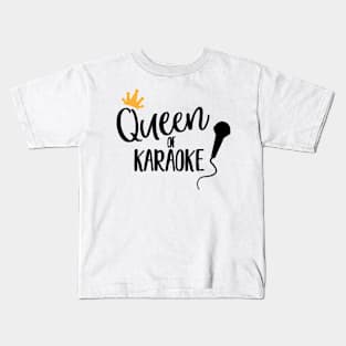 Queen Of Karaoke Kids T-Shirt